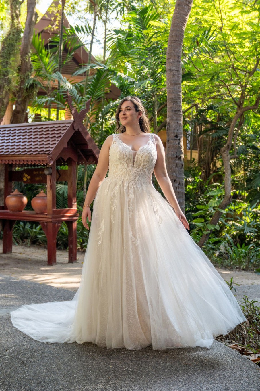 Plus Size Kjoler TP Kjoler | Plus Size Brudekjole Med Smukke Blonder
