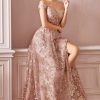 Kjoler TP Kjoler | Gallakjole Med Offshoulders Og Glitter Cb069