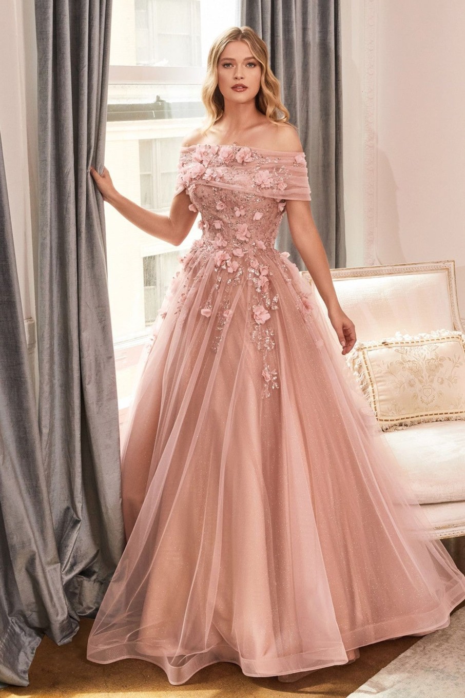 Kjoler TP Kjoler | Rosegold Gallakjole Cd955