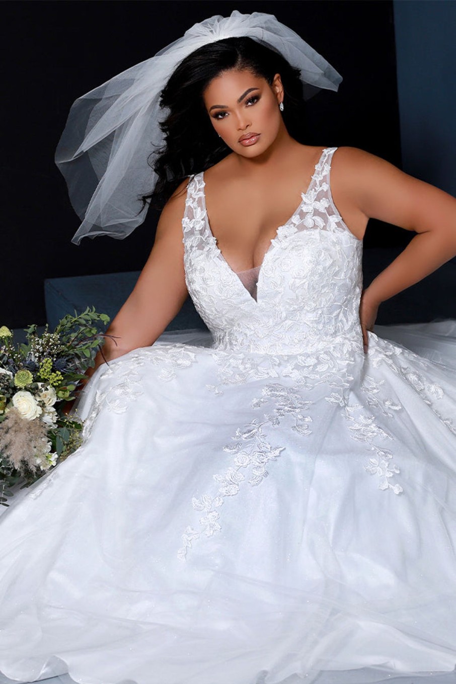 Plus Size Kjoler TP Kjoler | Plus Size Brudekjole Jasmine